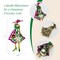 Wrapables Stylish Colorful Rhinestones Lady Brooch Pin For Lapels, Hats, Scarves, and Sweaters